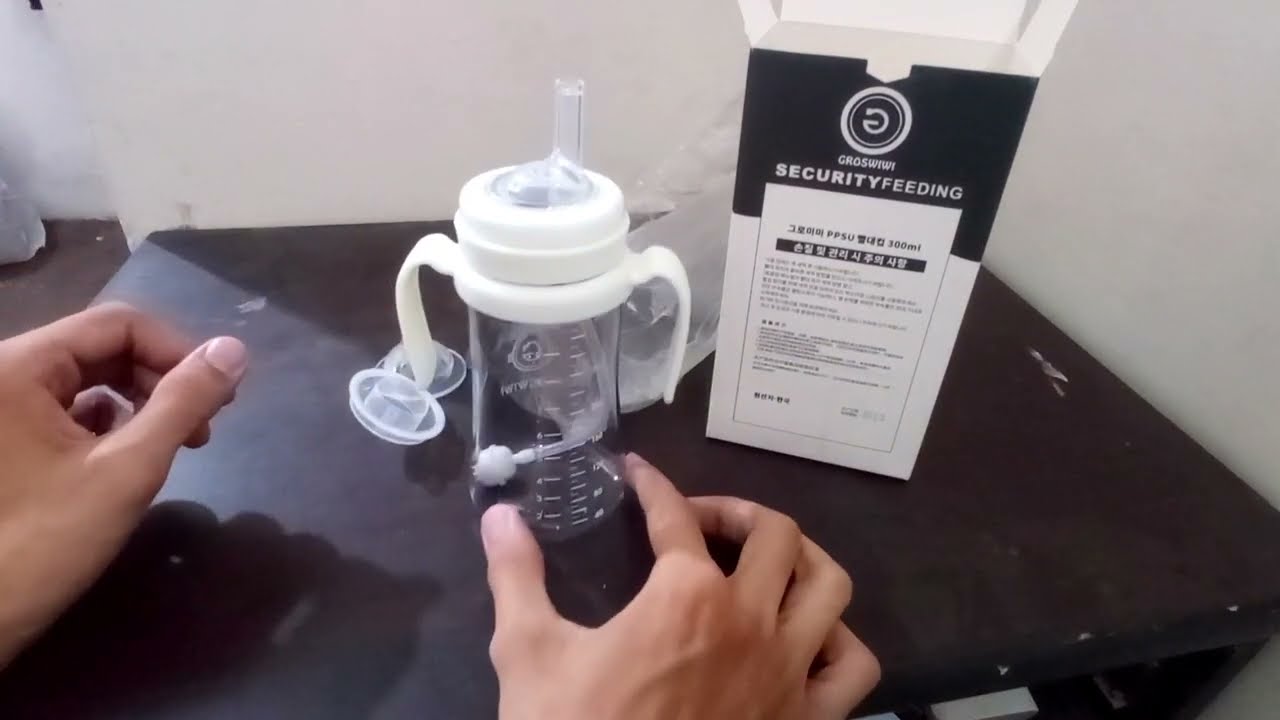 Groswiwi PPSU feeder bottle 2 in 1 | baby feeder sipper