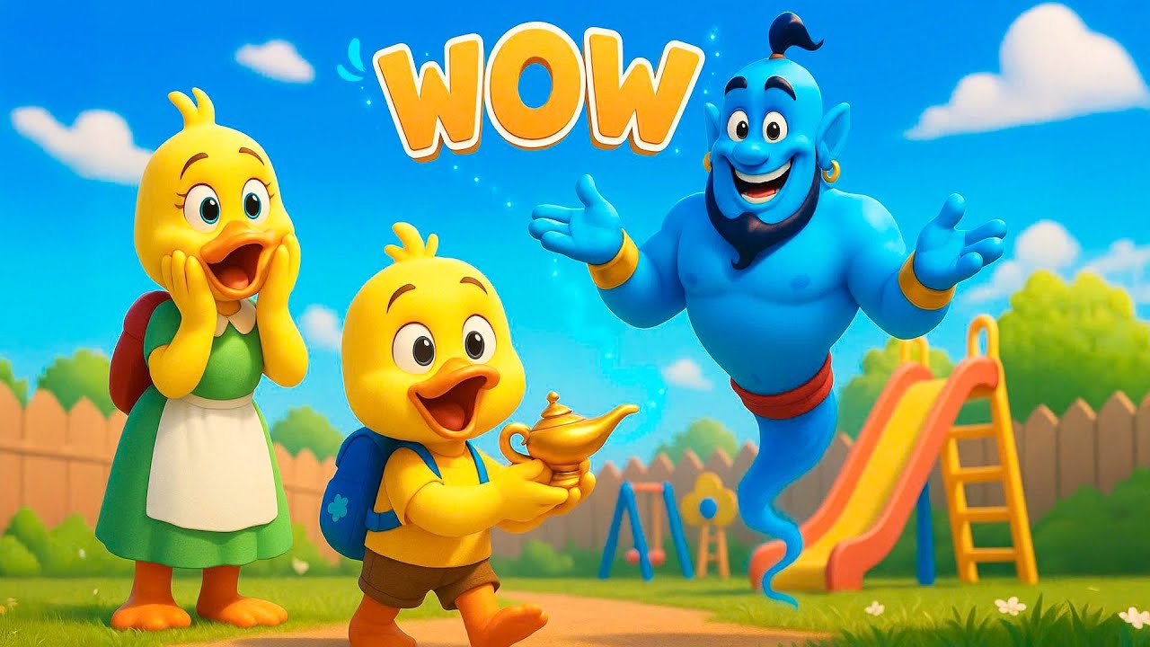 Little Duckling Meets a Magic Genie and Surprises His Parents 🐥🧞🪔
