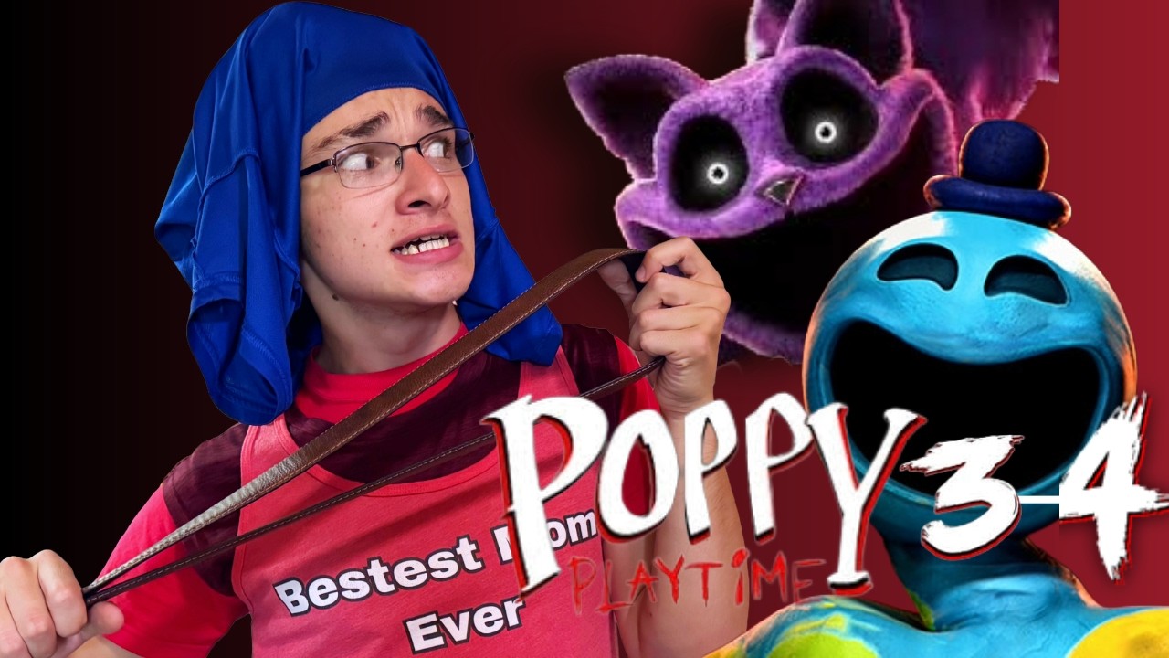 POPPY PLAYTIME CHAPTER 3-4 WITH MOM #shorts
