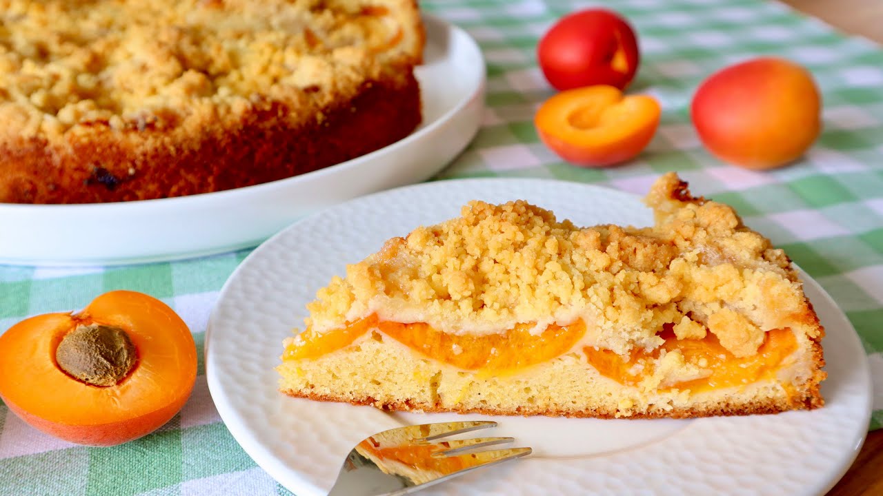 STREUSELKUCHEN mit Aprikosen (Marillen) | super saftig