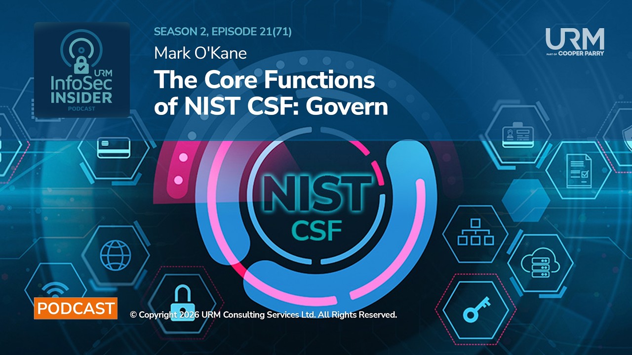 Подкаст InfoSec Insider, выпуск 2, эпизод 21 — Основные функции NIST CSF — Управление