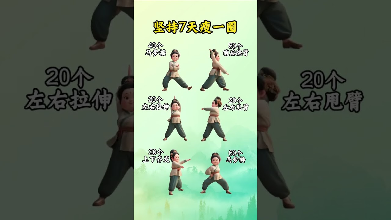 古法健身操，坚持练一周瘦了一大圈 #健康 #健身操 #养生