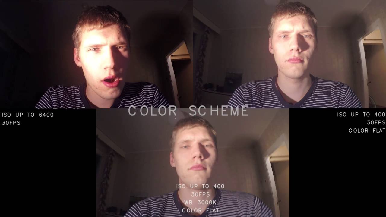 Go Pro settings testing
