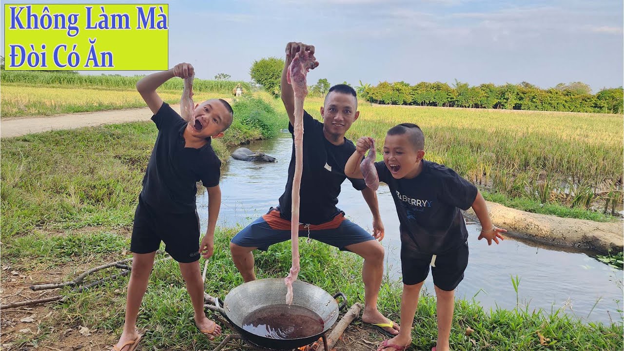 Không Làm Mà Đòi Có Ăn - Chết Cười Với Mao Đệ Nấu Hẳn Ấy Bò Dài 1 Mét