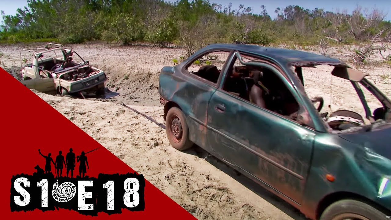 Watch a Hyundai pull a Suzuki 4x4 out of deep mud | Black As - Season 1 Episode 18