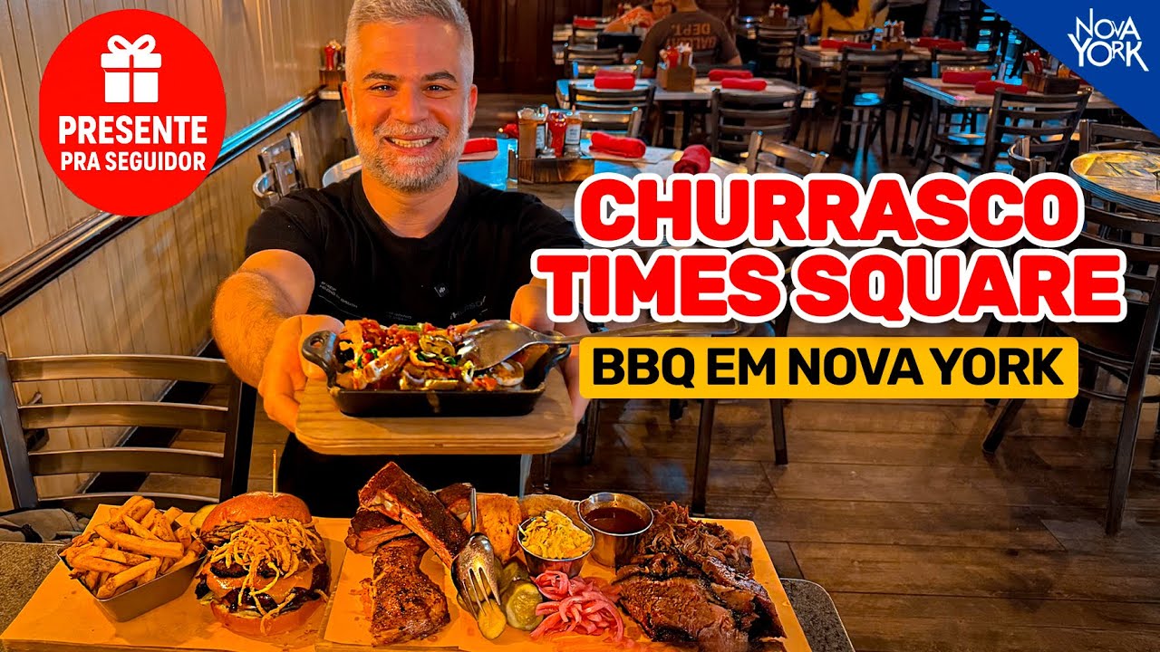 CHURRASCO AMERICANO na Times Square?! Provamos o Virgil's BBQ! 🍖🇺🇸
