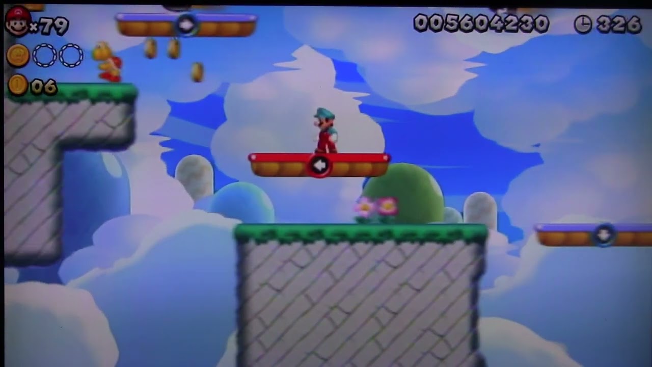 ⭐MU7-3 1/2Back‑and‑Forth Lift Mayhem ✦ Star Coin Guide｜New Super Mario Bros. U｜Marshmallow Cloud