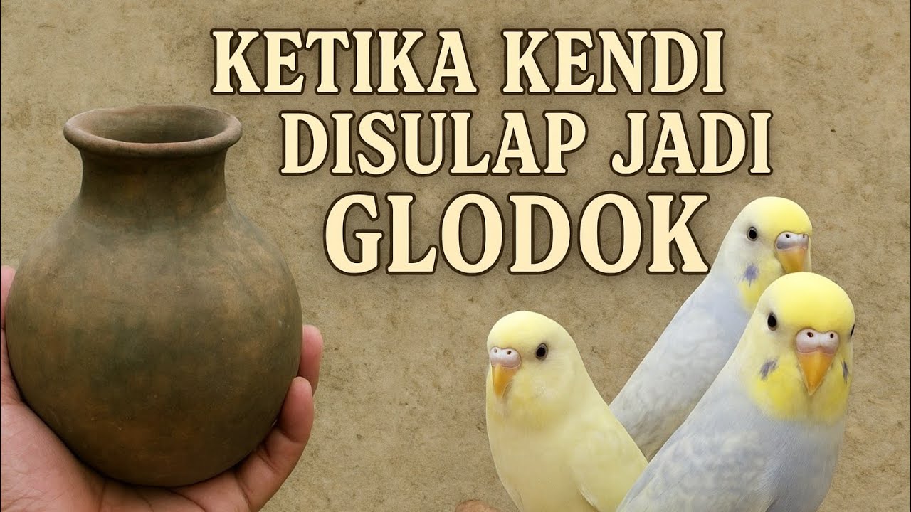 Ternak Parkit...!!! Membuat Glodok Burung dari Kendi Bekas