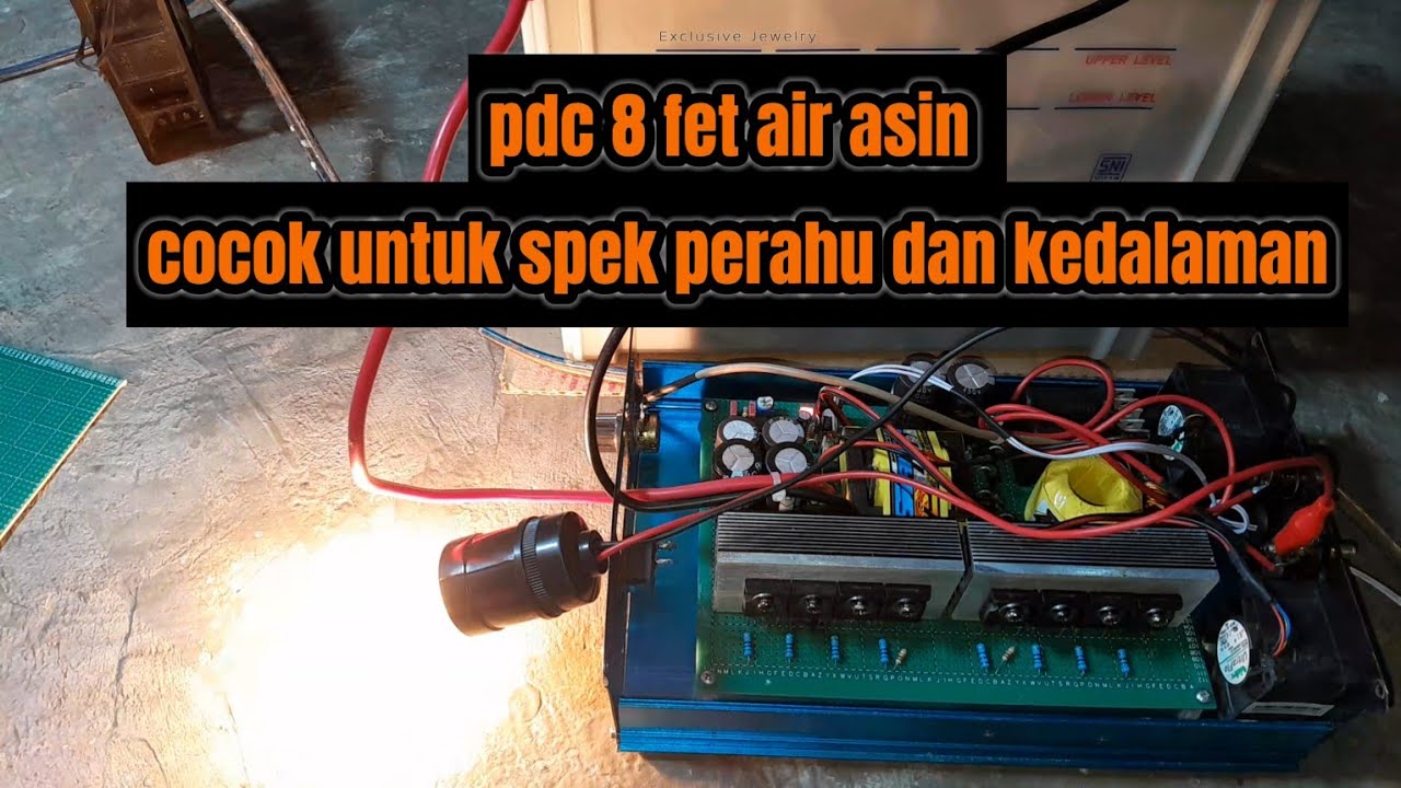 pdc 8 fet air asin‼️setrum ikan khusus laut