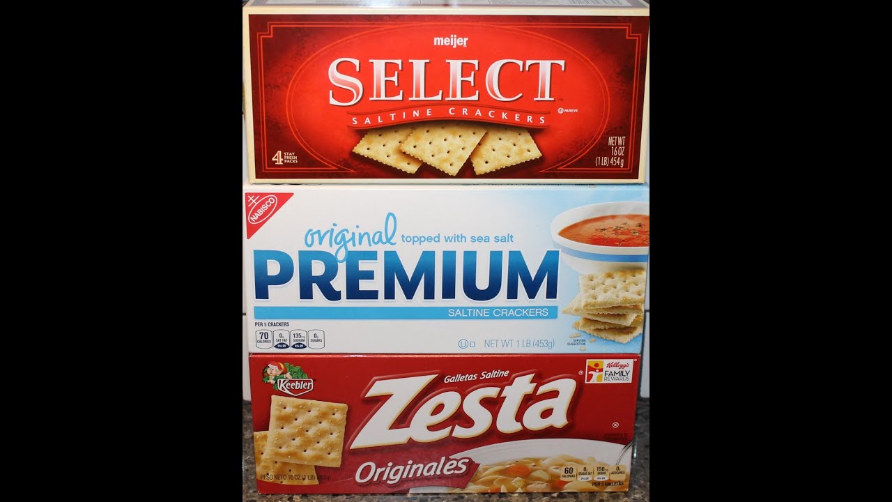 Meijer, Premium & Zesta Saltine Crackers Blind Taste Test