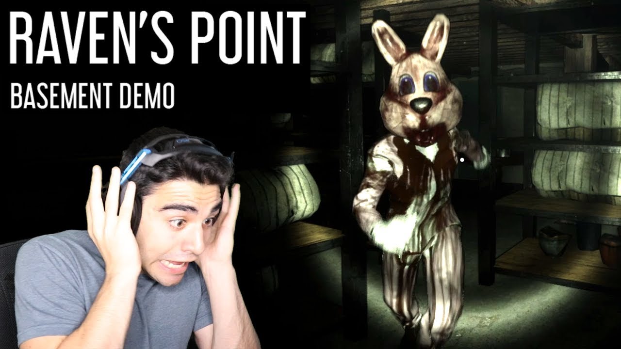 THERE'S A RABBIT MONSTER CHASING ME IN MY BASEMENT!!!! - Raven's Point (Basement Demo Ending)