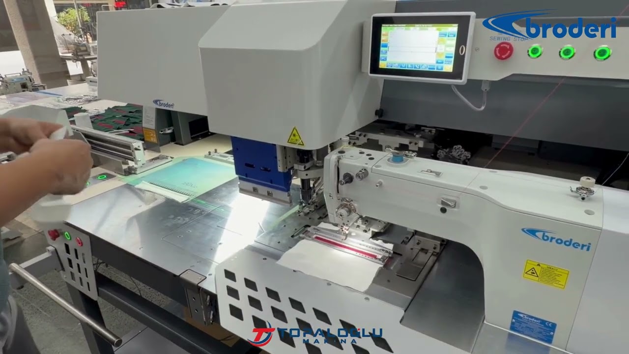 Broderi NS-2210N-PW LAZERLİ FERMUAR FLETO OTOMATI