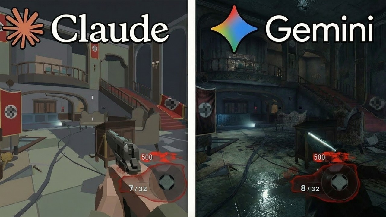 Claude AI vs Gemini Make Kino Der Toten From Scratch