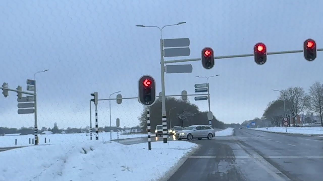 5-1-26 Door de sneeuw vanuit Emmen naar het Tweelingdorp en Veenoord
