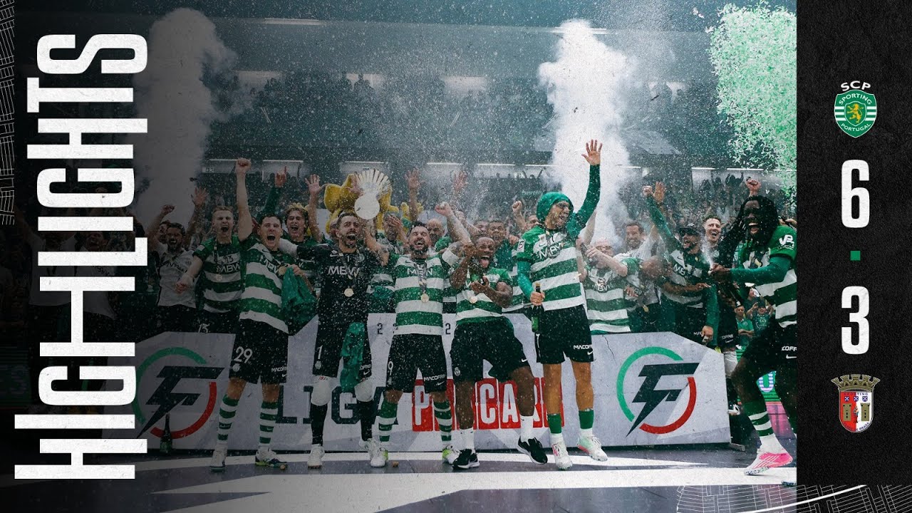 Resumo | Futsal: Sporting CP 6-3 SC Braga (TETRACAMPEÕES 🏆)