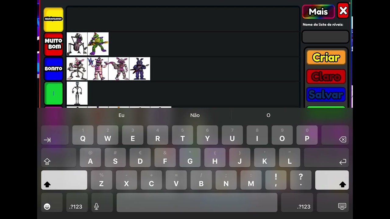 Qual é o seu  animatronico favorito