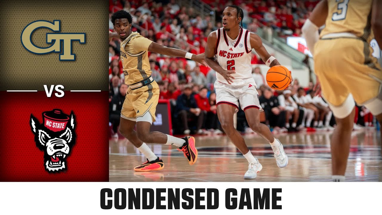 Georgia Tech vs. NC State Condensed Game | 2025-26 ACC Men's Basketball