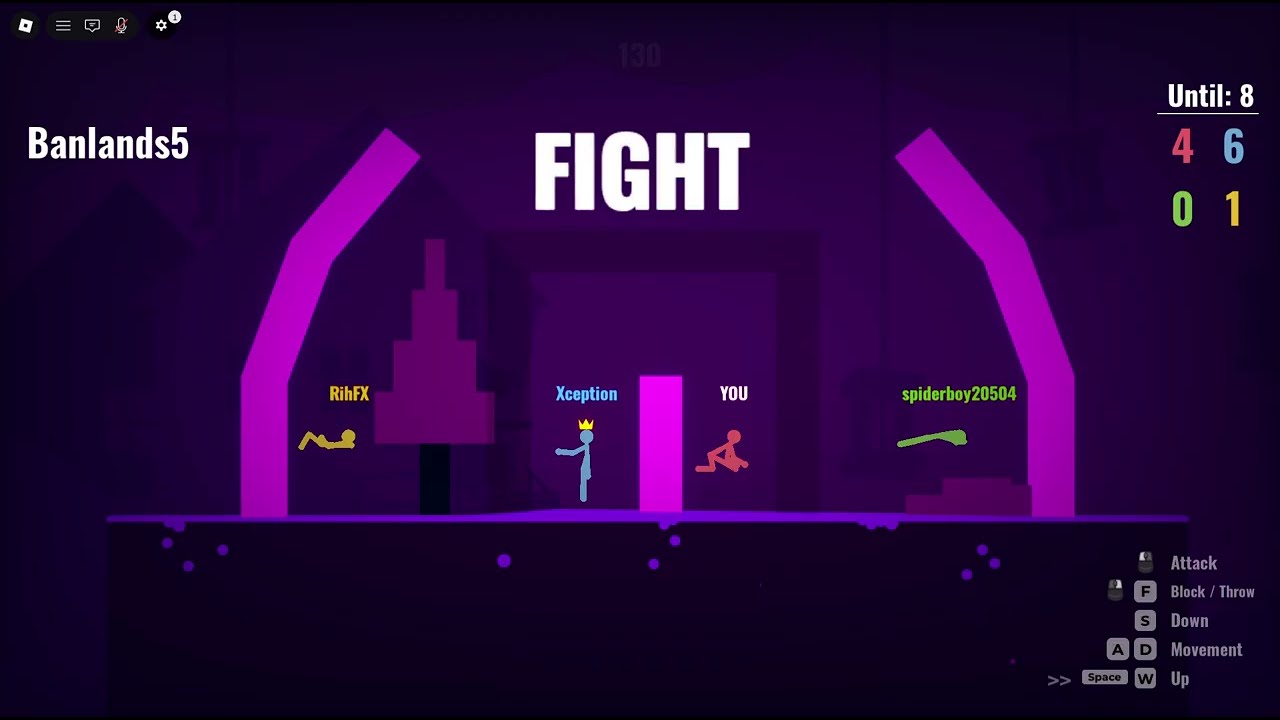 I played Stick FIght: Roblox Edition in Roblox!