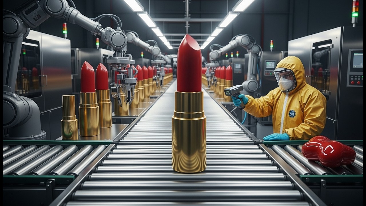 Inside the Modern Lipstick Factory: How Lipstick Is Made Step by Step (Full Process)