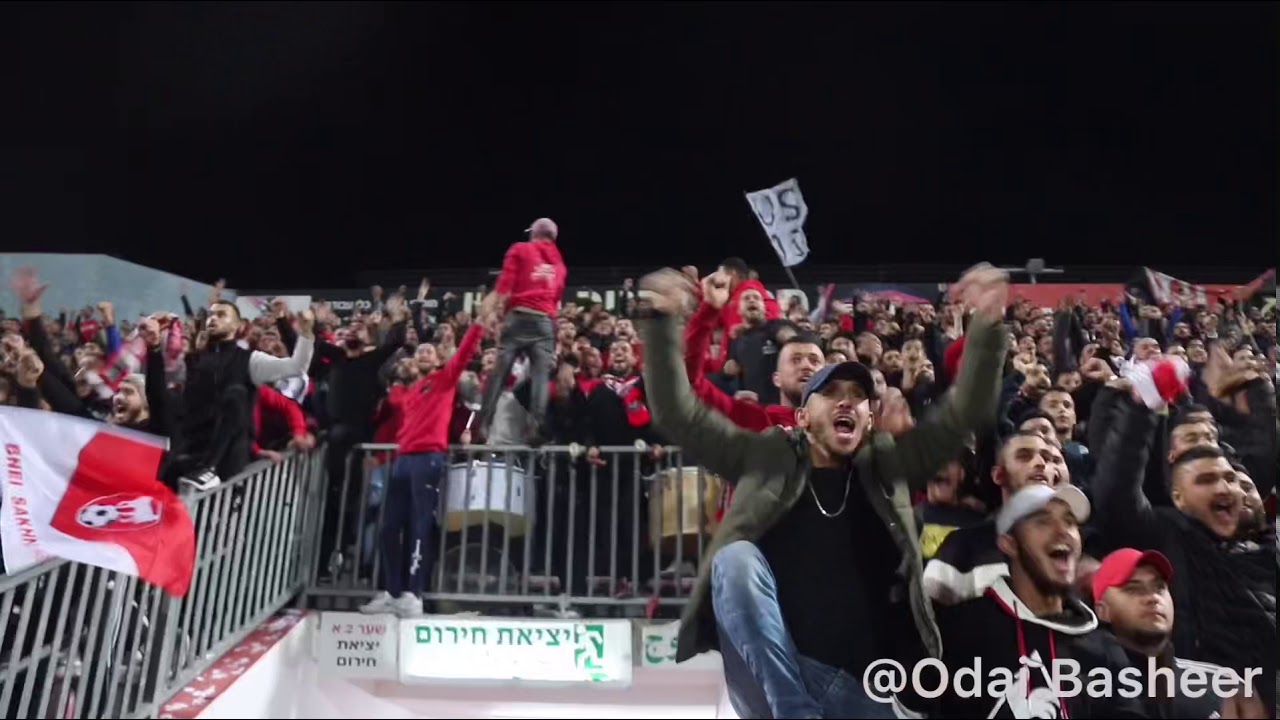 فرحة جمهور اتحاد ابناء سخنين بالهدف امام هبوعيل ام الفحم (24/12/2019)