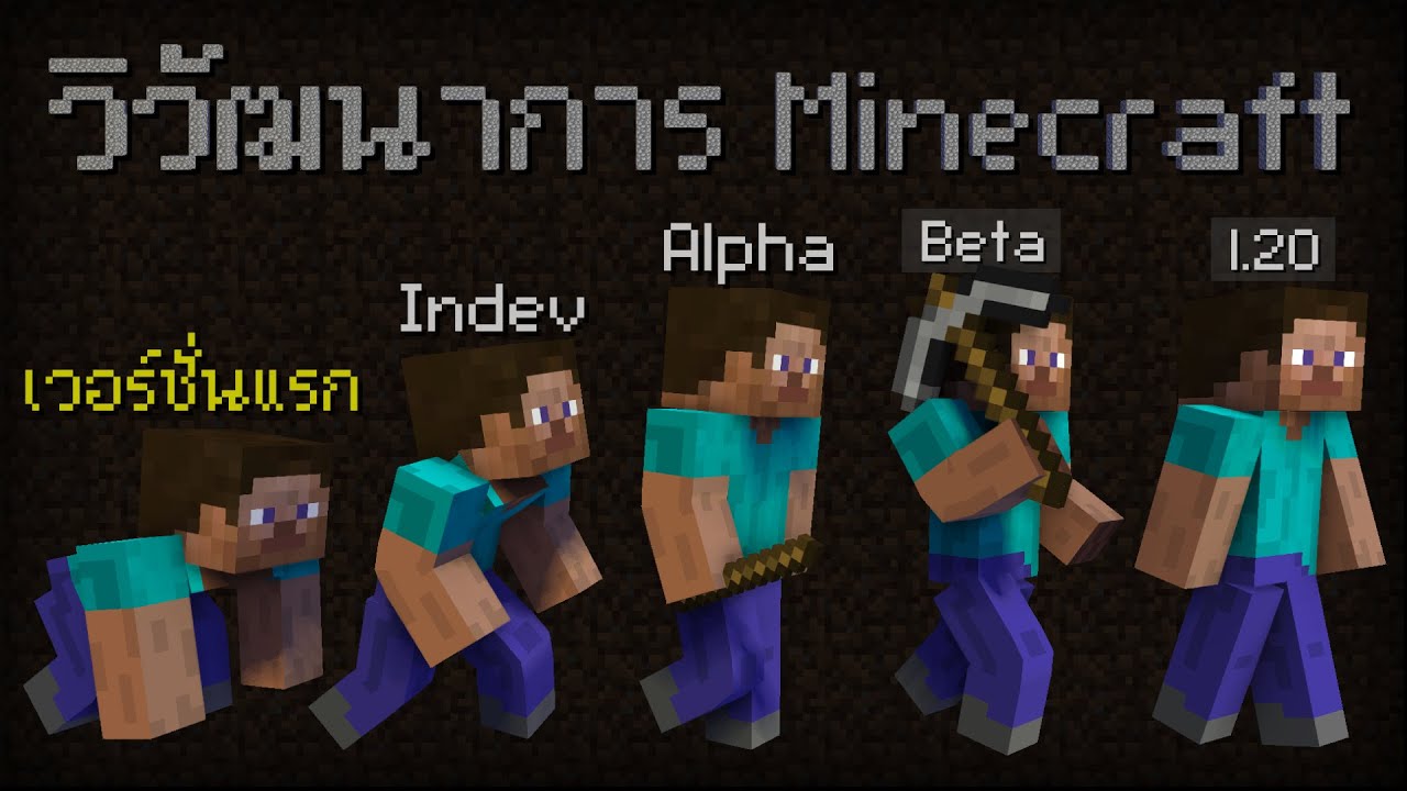 วิวัฒนาการ Minecraft ตั้งแต่เวอร์ชั่นแรก จนถึง 1.20