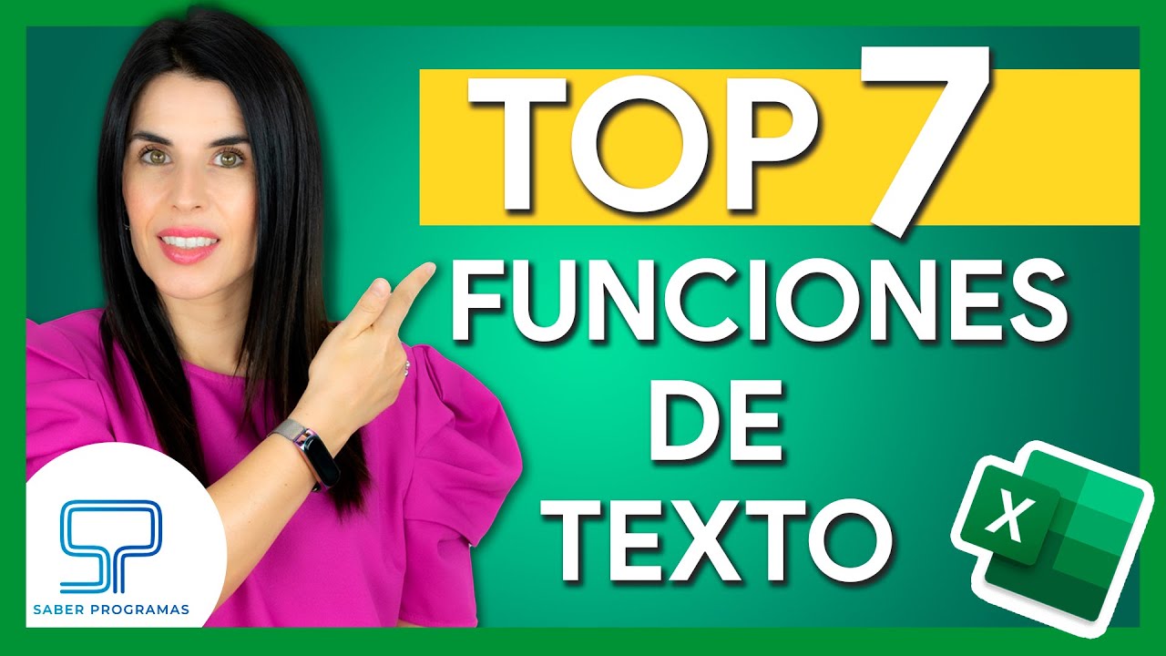 🚀 7 Funciones de Texto IMPRESCINDIBLES en Excel: &iexcl;Domina tus Hojas de C&aacute;lculo! ✅