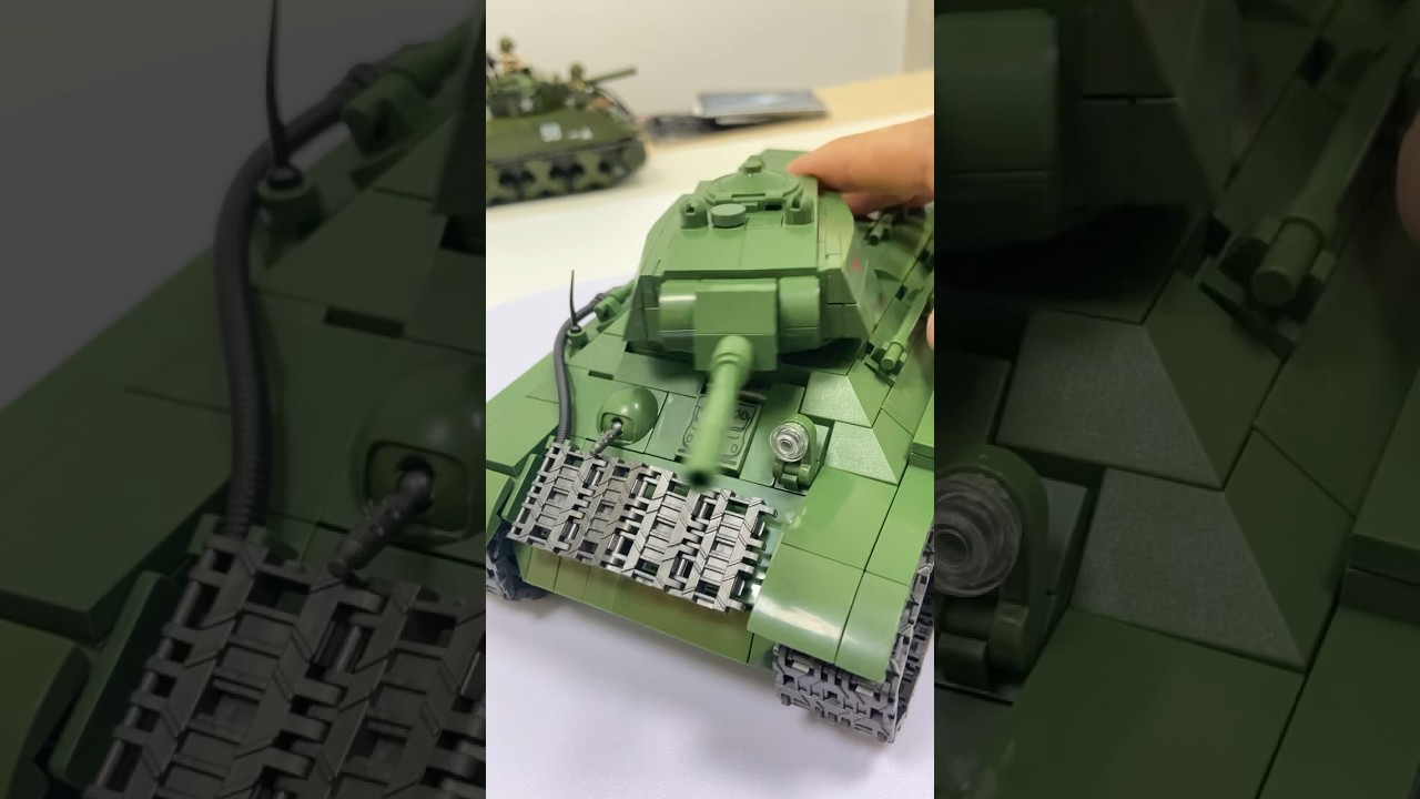 Can this T34 beat the Tiger-Quanguan 100276 T34/76#lego#ww2 #militarybricks #tank #quanguan