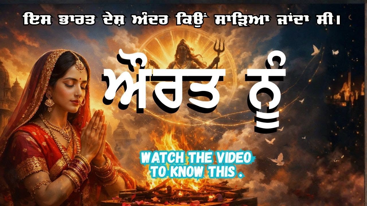 ਇਸ ਭਾਰਤ ਦੇਸ਼ ਅੰਦਰ ਕਿਉਂ ਸਾੜਿਆ ਜਾਂਦਾ ਸੀ ਔਰਤ ਨੂੰ by Amar Singh Canada