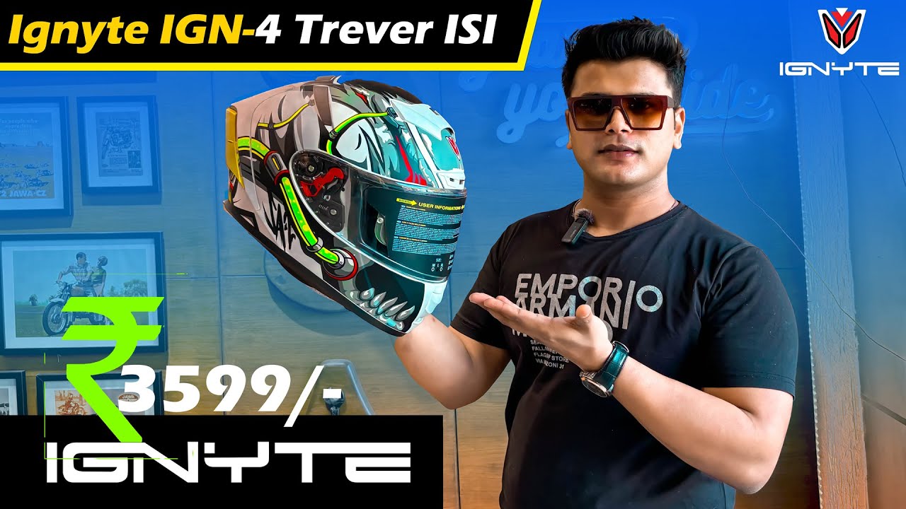 Most Viral Helmet Ignite IGN-4 Trever😍 Best Premium Helmet Under Budget? Better Than Axor & SMK?