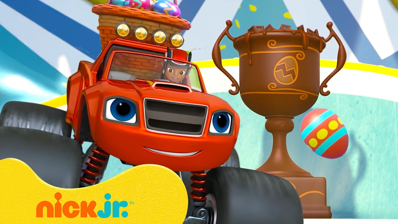 Blaze Saves the Town's EASTER EGGS! 🥚 | Blaze and the Monster Machines