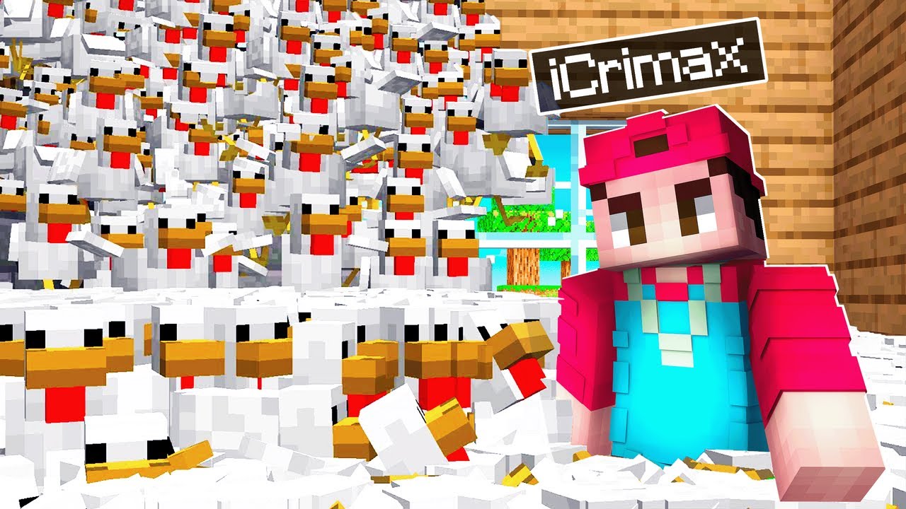 1000 HÜHNER im HAUS PRANK! (Minecraft YouTube Insel)