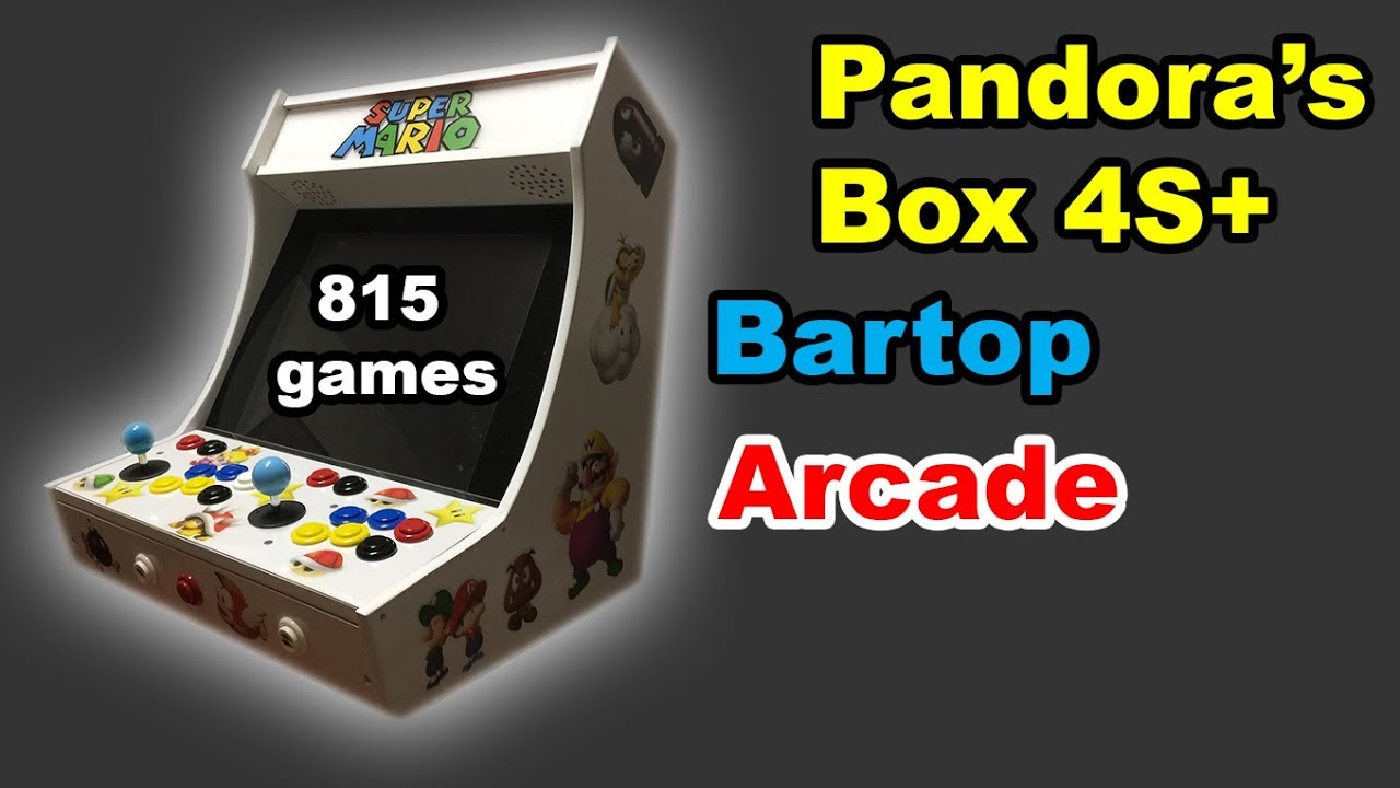 ✅  Pandora's Box 4S+ Plus 815 games bartop arcade upgrade