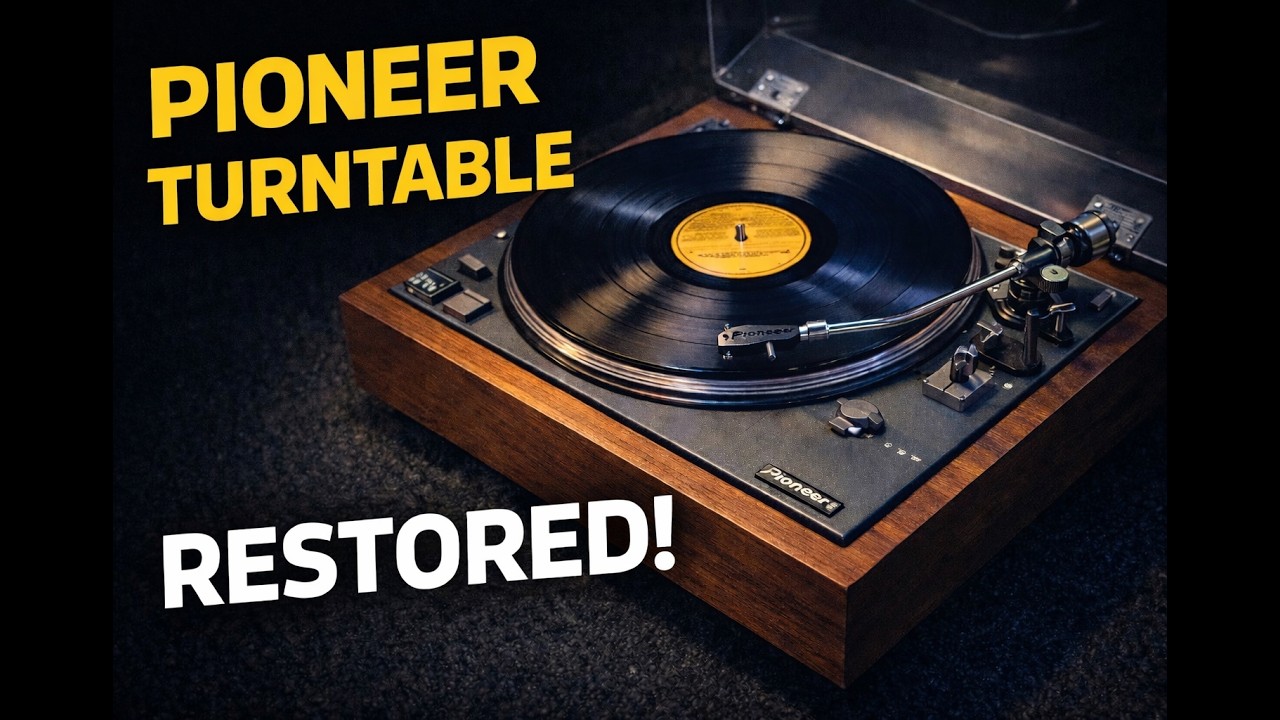 Inside a Vintage Pioneer Turntable – Full Teardown & Service