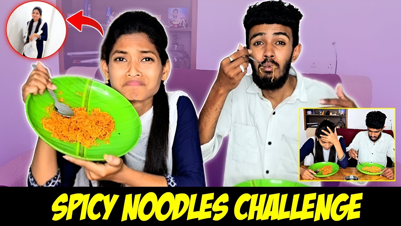 Spicy noodles challenge 🥵 | gone wrong | I'm Anufa