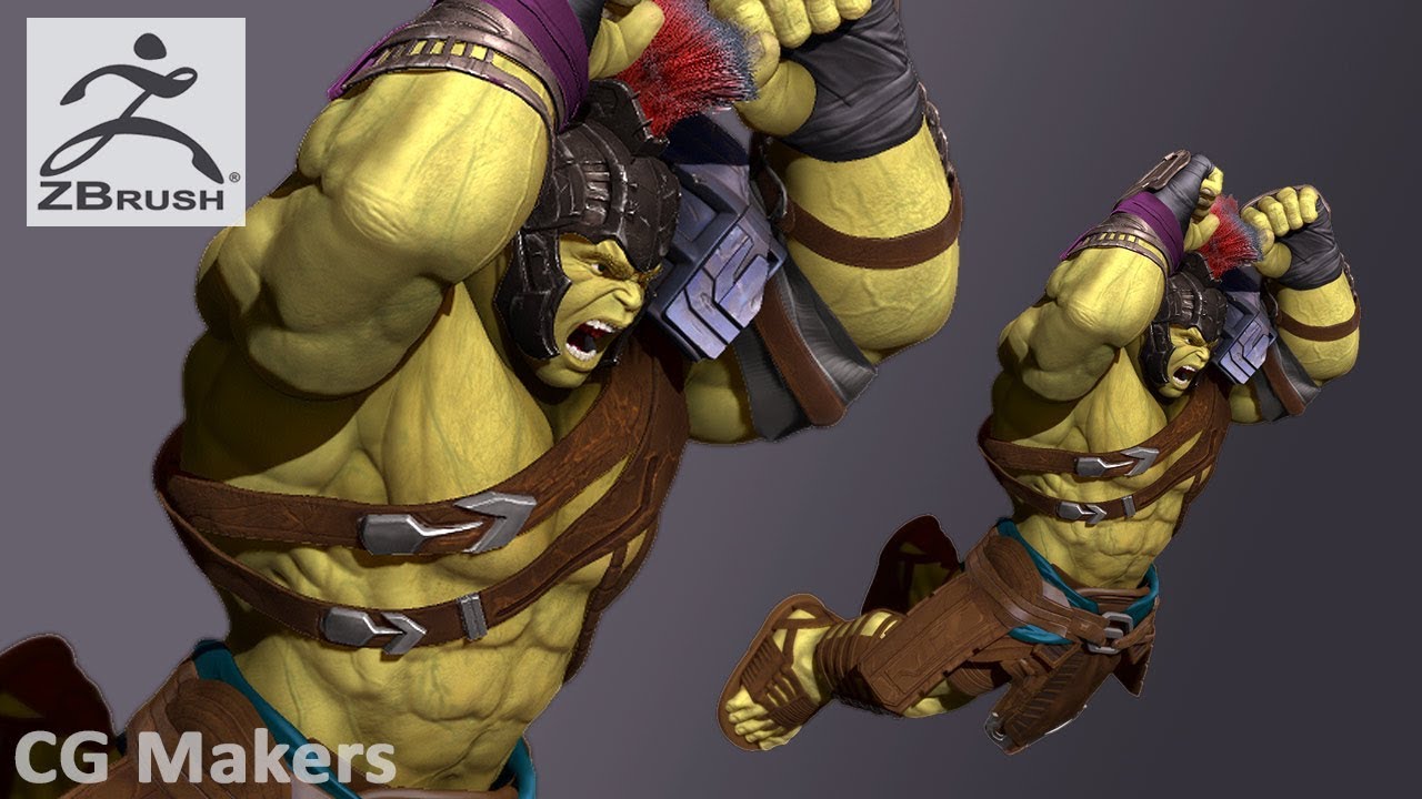 Zbrush Моделирование и скульптинг - Hulk