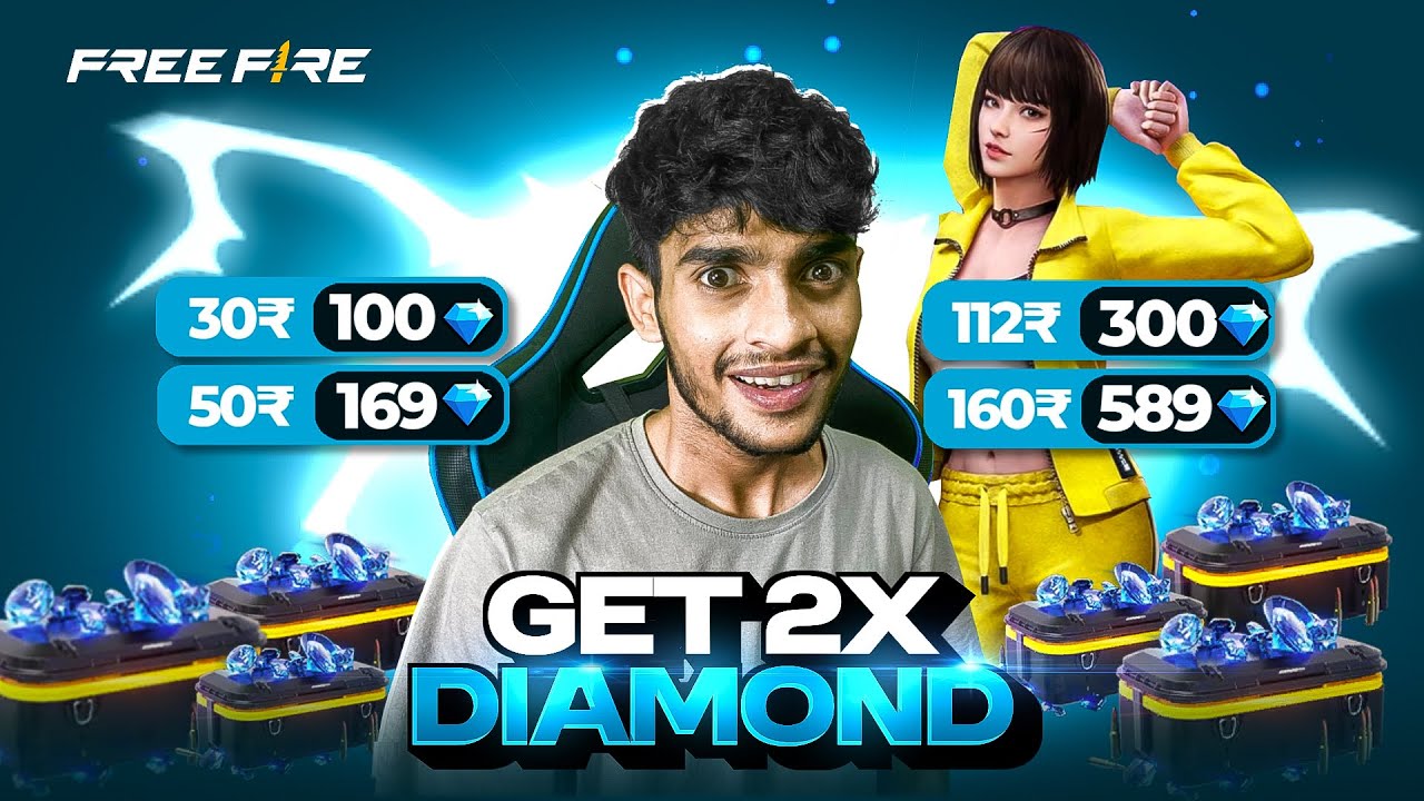 Double Diamond Top Up Trick 💎 Free Fire Max!
