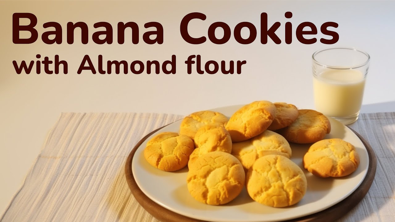 3-Ingredient Banana Almond Flour Cookies Recipe | The Best Banana Bread Cookies in Just 15 Minutes