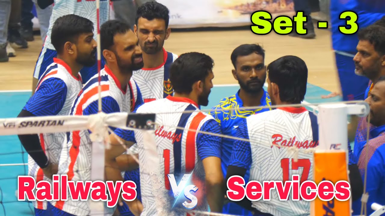 Fire Match 🔥Railways Vs Services | Set - 3 | 72nd Senior National Volleyball Championship 2026