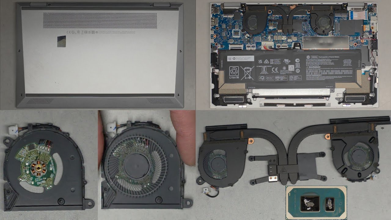HP EliteBook x360 1040 G8 Disassembly SSD Hard Drive Upgrade Battery Fan Paste Replacement Repair