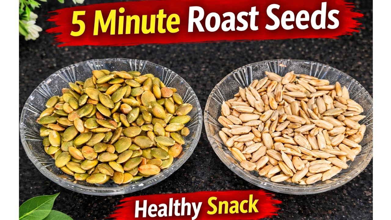 5 Minute Me Roast Kare Pumpkin & Sunflower Seeds | Healthy Snack |Tripti's Home-kitchen