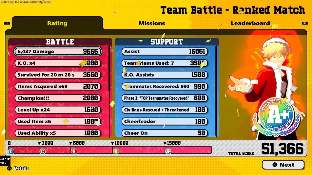 Bakugo!? Rare sight MY HERO ULTRA RUMBLE season 15