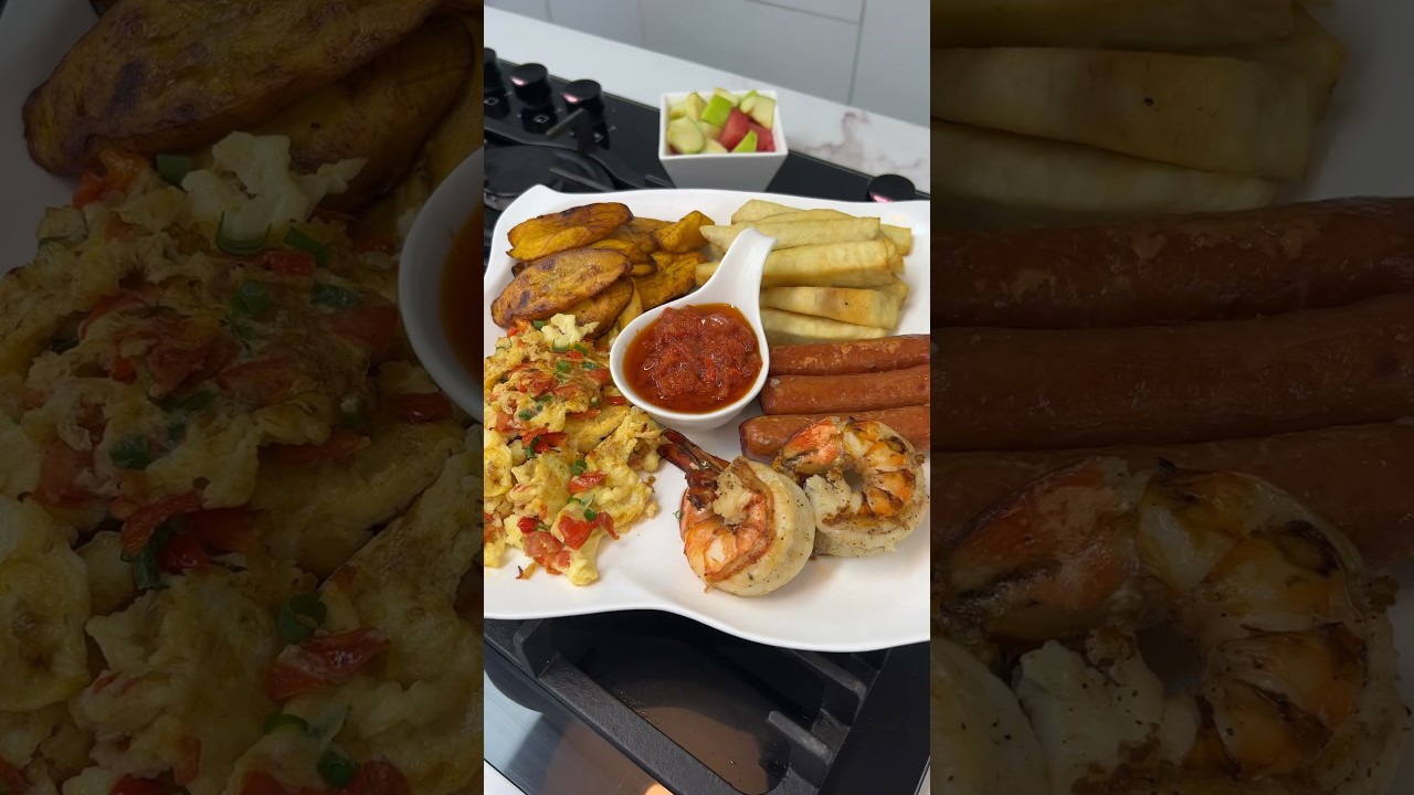Full Nigerian breakfast #shortsafrica #shorts #septdailyshorts #quickmealprep