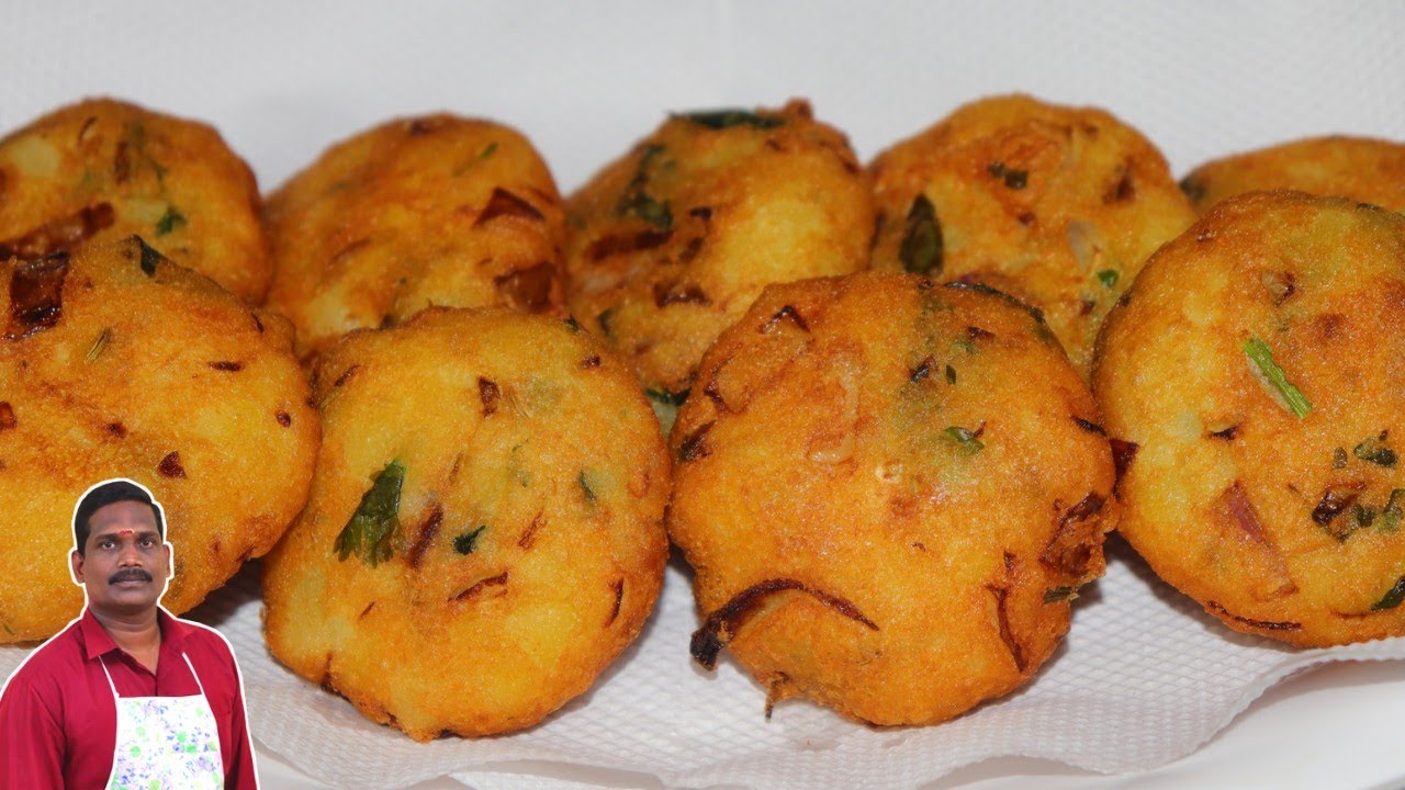 உருளைக்கிழங்கு வடை | Potato vada | Balaji's kitchen