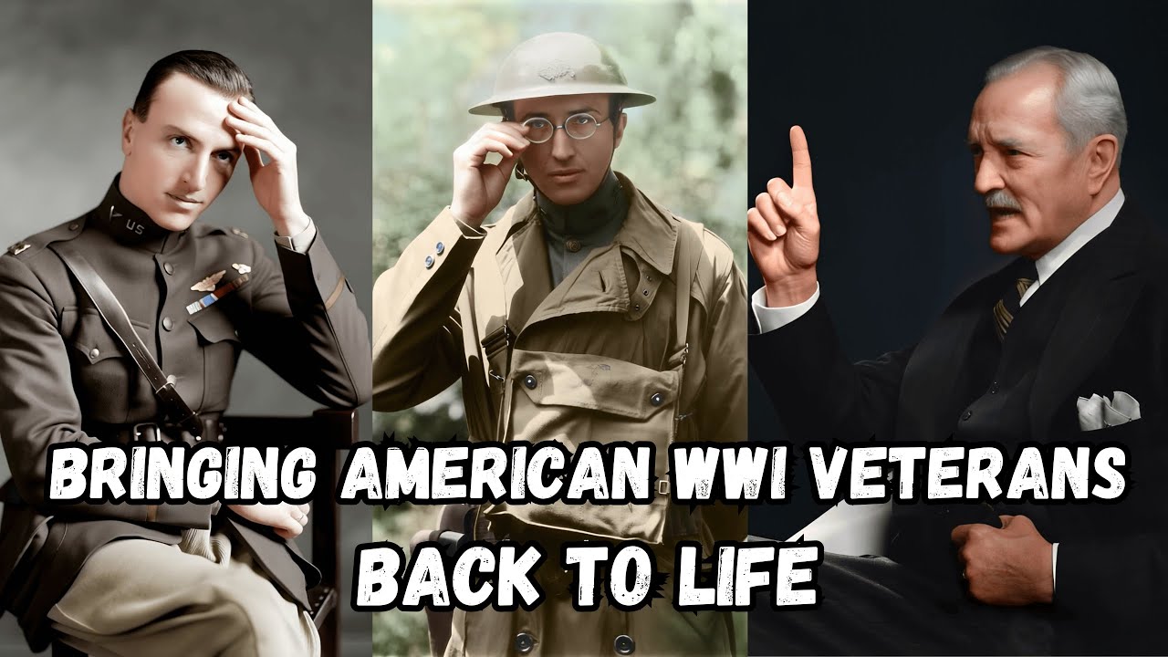 10 American WWI Veterans Brought Back to Life with AI | John J. Pershing, Douglas MacArthur & More