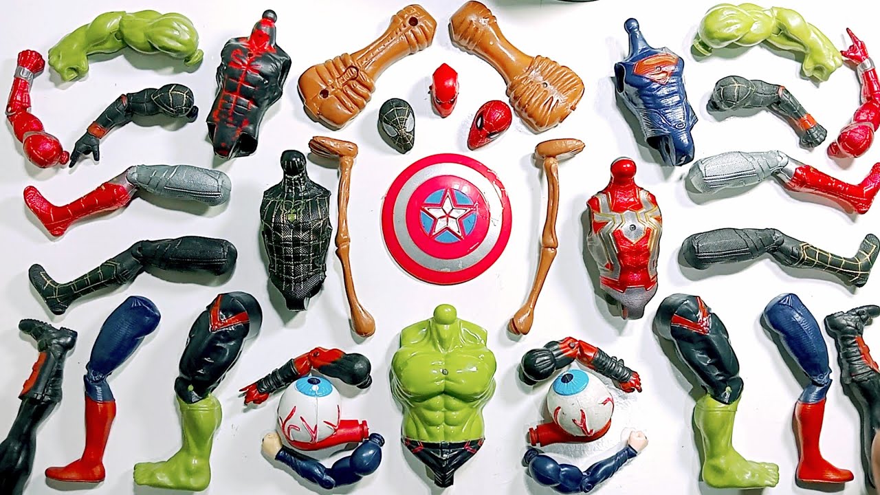 Spiderman vs Hulk/ assemble video/ superhero toys action figure