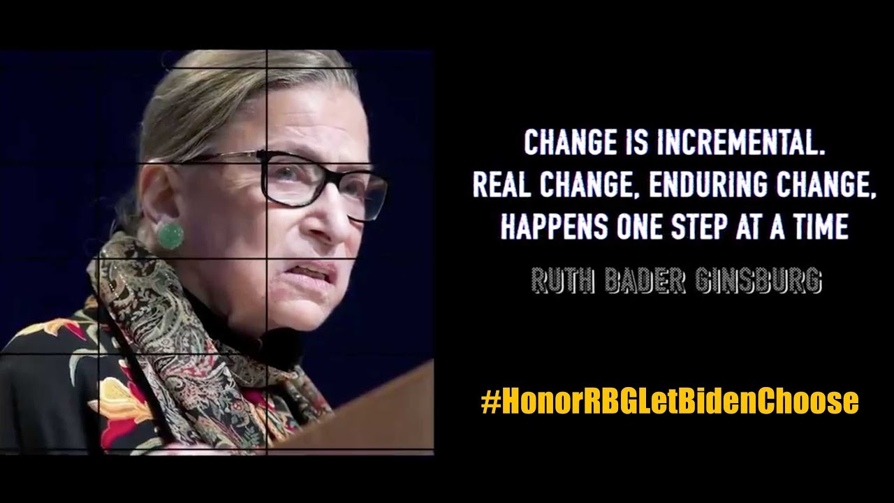 Let's honor RBG by electing Biden!