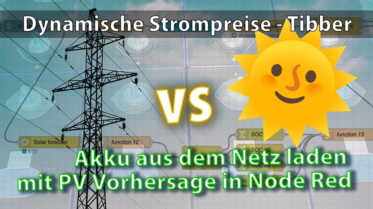 Netz vs. Sonne - ESS mit dynamischen Strompreisen abhängig vom Solarertrag aus dem Netz laden.