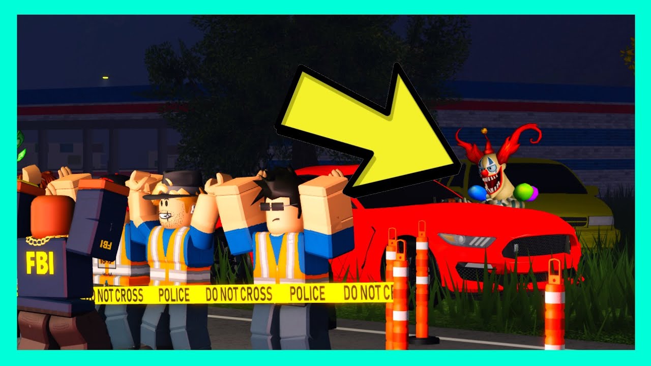 KILLER CLOWN CROSSES THE BORDER....! *AIR PURSUIT* ER:LC Killer Clown Roleplay