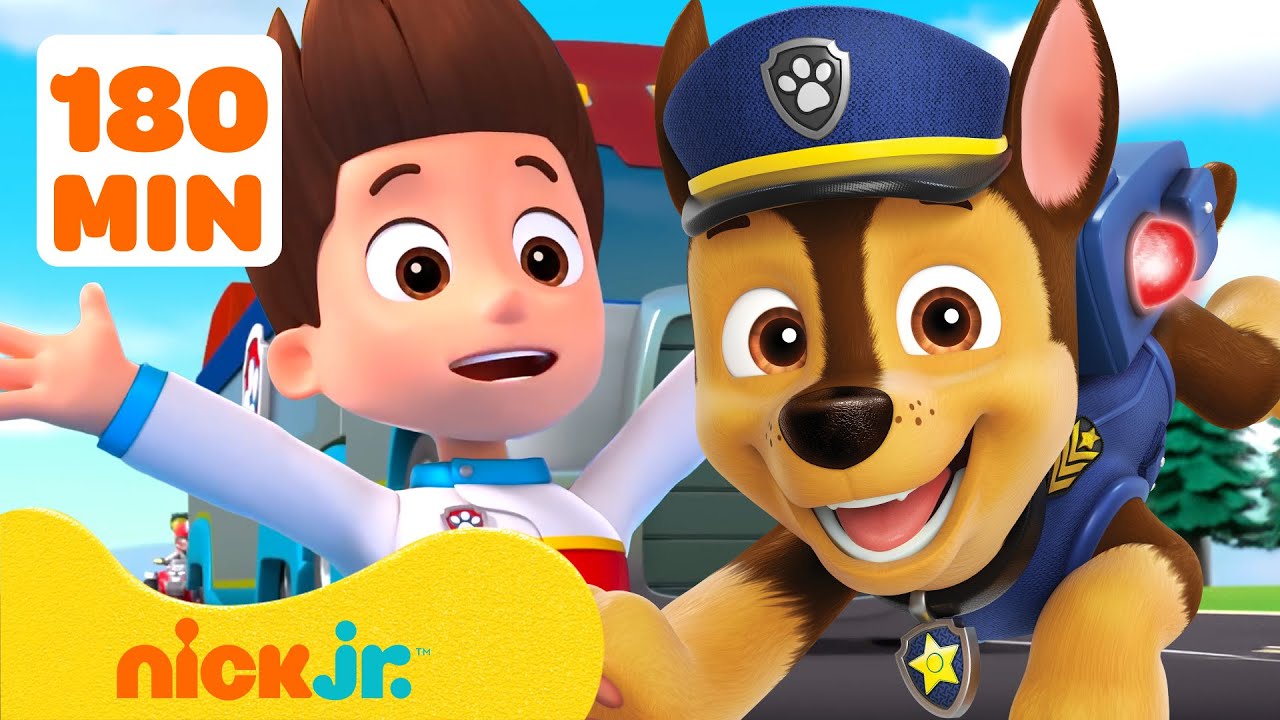 Psi Patrol | Najlepsze momenty Chase'a z Psiego Patrolu! #4 z Ryderem ⭐️ 180 minut | Nick Jr. Polska
