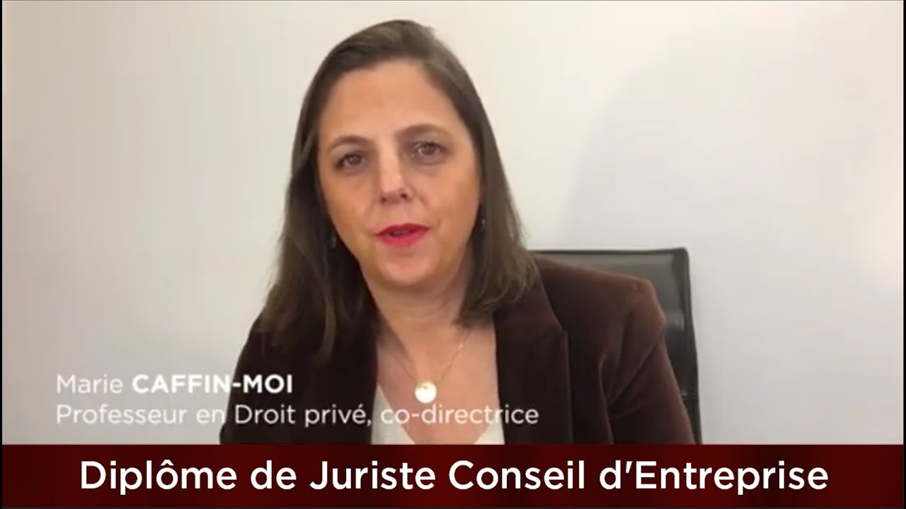 Master Diplôme de Juriste Conseil d'Entreprise (DJCE) avec Mme Caffin-Moi, directrice du Master